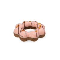 recorte de donut de fresa, archivo png