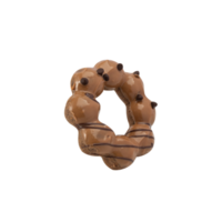 Coffee chocolate donut cutout, Png file