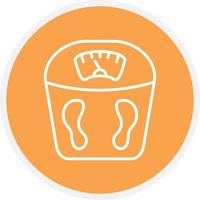 Weight Scale Line Circle vector