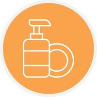 Dish Soap Line Circle vector