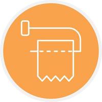 Toilet Paper Line Circle vector