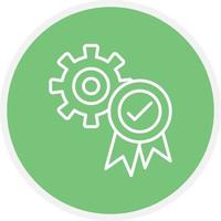 Quality Assurance Line Circle vector