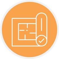 Blueprint Line Circle vector