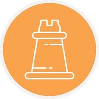 Chess Piece Line Circle vector
