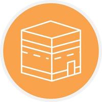 Kaaba Line Circle vector