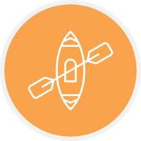 Kayak Line Circle vector