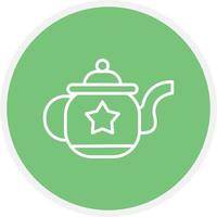 Teapot Line Circle vector