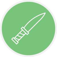 Knife Line Circle vector