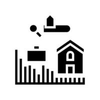 job market glyph icon vector illustration