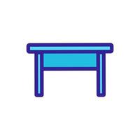 table icon vector. Isolated contour symbol illustration vector