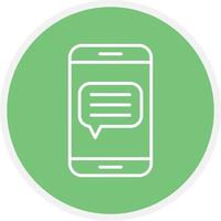Message Line Circle vector