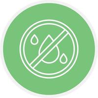 No Liquids Line Circle vector