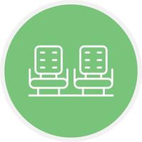 Seats Line Circle vector