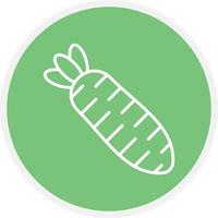 Carrot Line Circle vector
