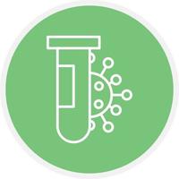 Test Tube Line Circle vector