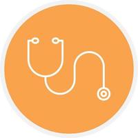 Stethoscope Line Circle vector