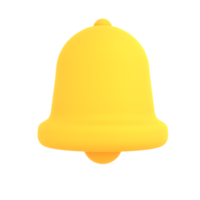 3d notification bell set ecommerce icon png