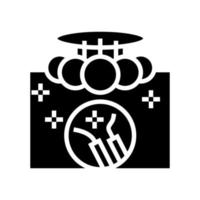 light fixture repair glyph icon vector illustration