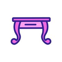 table icon vector. Isolated contour symbol illustration vector