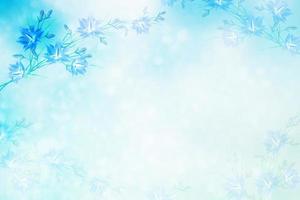Abstract blurred spring background with bells flowers. photo