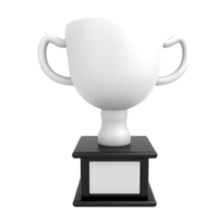 3D-Icon-Trophäe mit Silber png