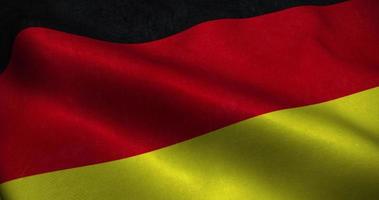 deutschland wehende flagge nahtlose schleifenanimation. 4k-Auflösung video