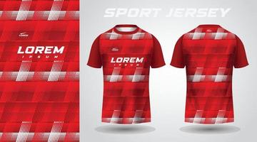 red sport jersey design vector