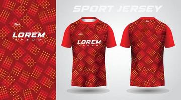 red sport jersey design vector