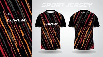 black sport jersey design vector