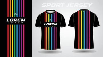 colorful sport jersey design vector