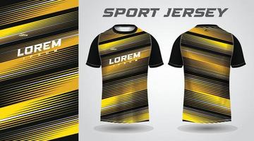 yellow shirt sport jersey design vector