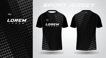 black sport jersey design vector