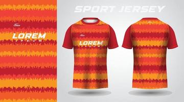 diseño de camiseta deportiva roja vector