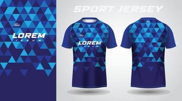 blue sport jersey design vector