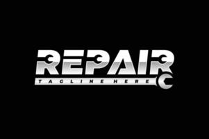 repair text logo vector