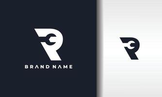 letter R repair logo vector