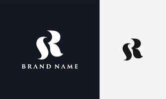 monogram letter SR logo vector