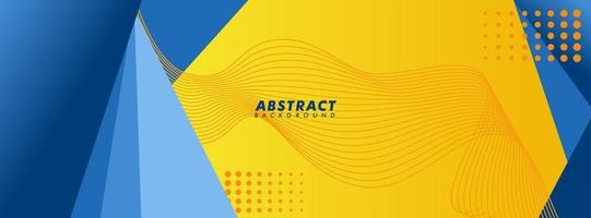 futuristic, yellow geometric graphic modern hipster abstract background with stripes. texture design, bright poster and contrasting yellow and blue banner Vector illustration.