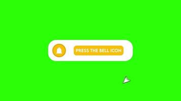 Elegant Bell Button Animation video