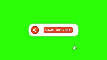 animation élégante du bouton de partage video
