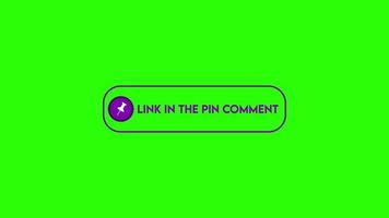 Simple Link In The Pin Comment Animation video