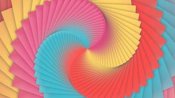 Blood burst, reboot, yuzu marmalade and heather berry twirling colored squares animation loop. Spinning seamless color layers background. Twisting action motion multicolor backdrop. video