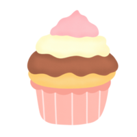 cupcake aux fraises et au nutella png