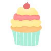 Cupcake con meringa al limone png