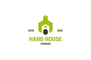 Flat home house service logo design vector icon illustration idea