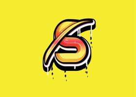 S letter Swoosh logo vector