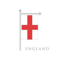 England flag flat design vector illustration