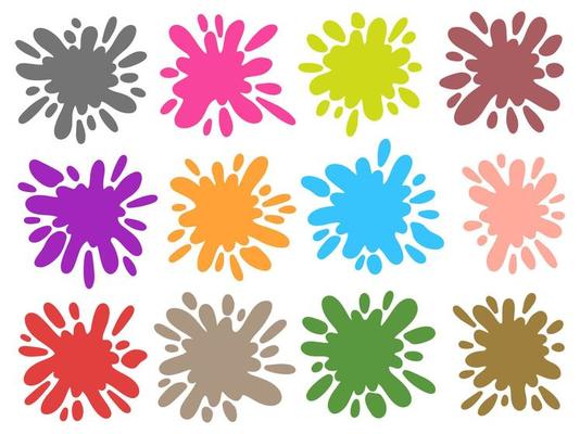 Splatter Abstract Color Background