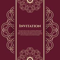 Wedding invitation and announcement card with ornament in arabian style. - Vector. vector