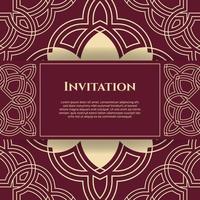 Wedding invitation and announcement card with ornament in arabian style. - Vector. vector